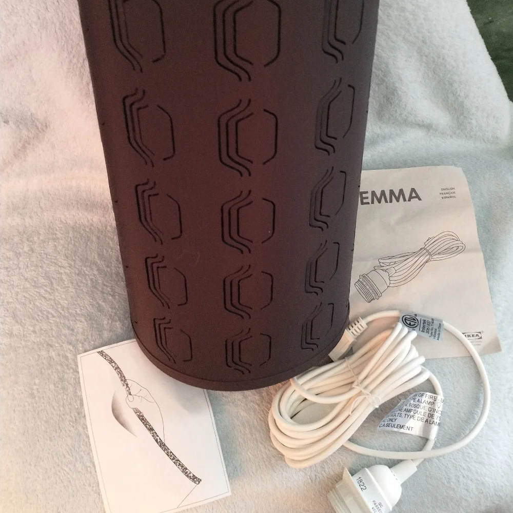 Ikea Lamp Shade w/ Cord - Black/Copper - A30